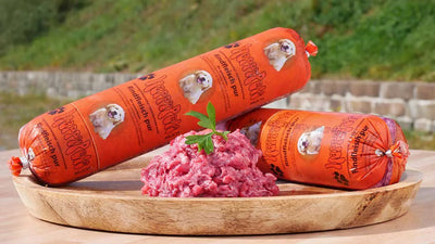 HappyPets Rind pur – 500g Frost-Wurst für Regional-Tour & Laden