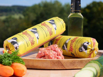 HappyPets BARF-Menü Hähnchen – Frost-Wurst für Regional-Tour & Laden