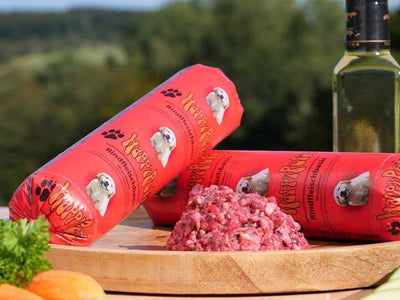 HappyPets BARF-Menü Rind – Frost-Wurst für Regional-Tour & Laden