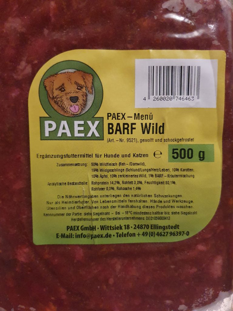 Paex BARF Menü Wild