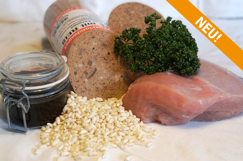 Bergerland-Wurst Pute mit Reis