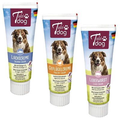 Tubidog Hundewurst aus der Tube – Premium Belohnungscreme (verschiedene Sorten)