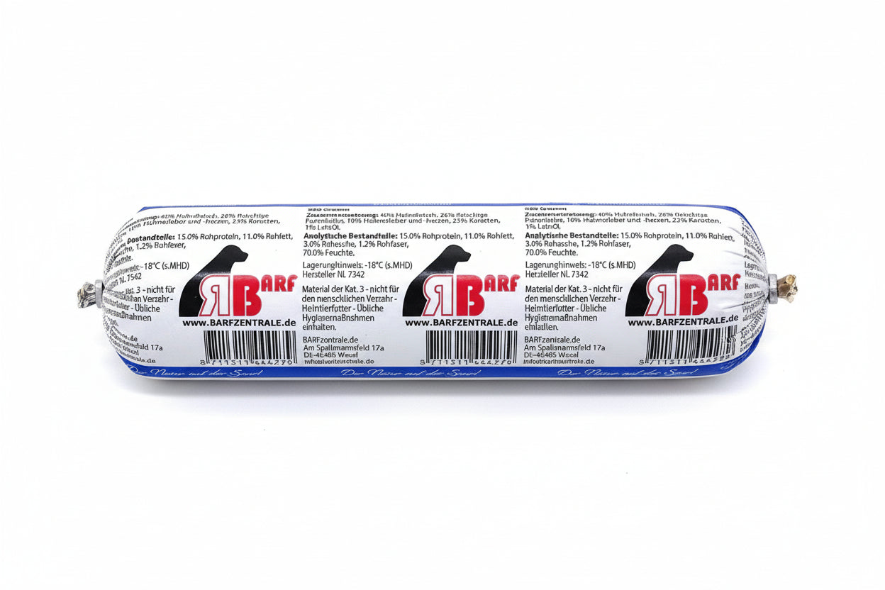 BARF-Menü Geflügelmix "Hausmarke" – Servierfertiger All-in-One-Mix für unsere Regional-Tour