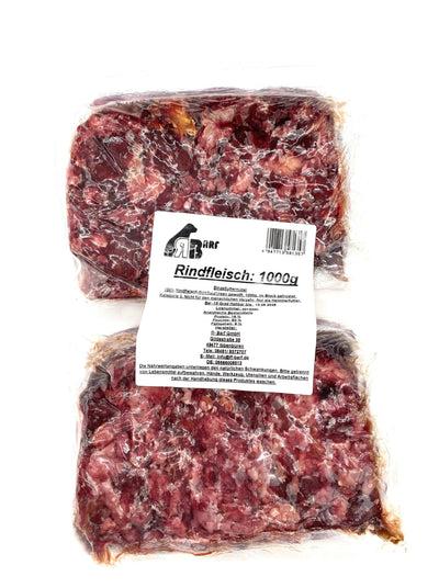 RB Rindermuskelfleisch gewolft (100% NRW-Qualität) – 2 x 500g Vakuum-Pack für Regional-Tour & Laden