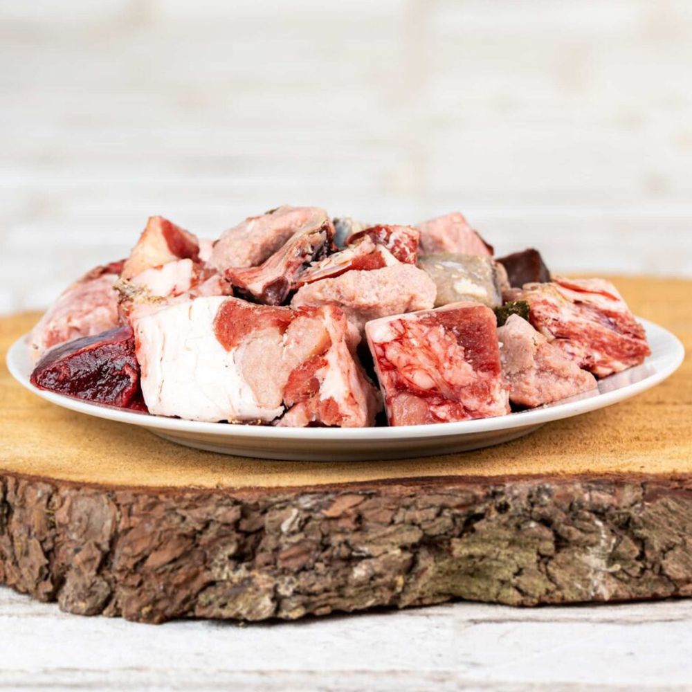 BARFGOLD Alles vom Lamm (Fleischmenü IQF) – 1000 g Beutel, Tiefkühl-Frostware