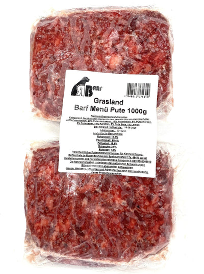 GRASLAND BARF-Menü Pute