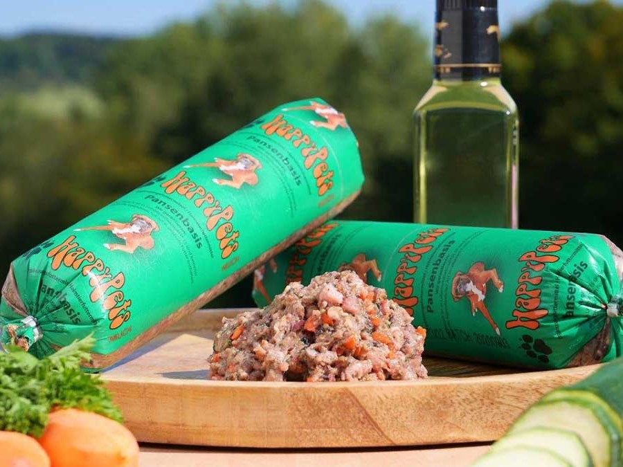 HappyPets BARF-Menü Pansen – Frost-Wurst für Regional-Tour & Laden