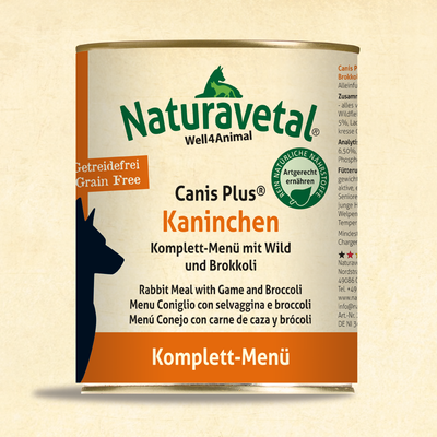 Naturavetal Kaninchen Komplett Menü