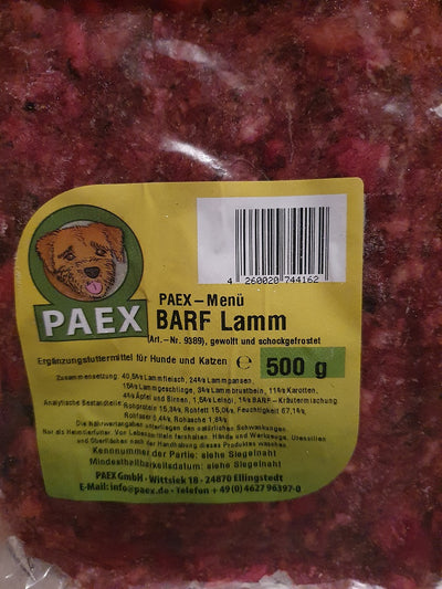 PAEX BARF Menü Lamm