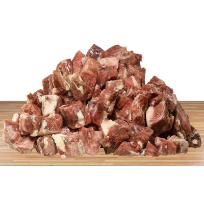 PAEX Straußenfleisch gewürfelt (lose rollend) – 100 % Monoprotein im 1000g-Beutel