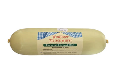 Wallitzer Huhn mit Lamm & Reis | Schnittfeste Kochwurst