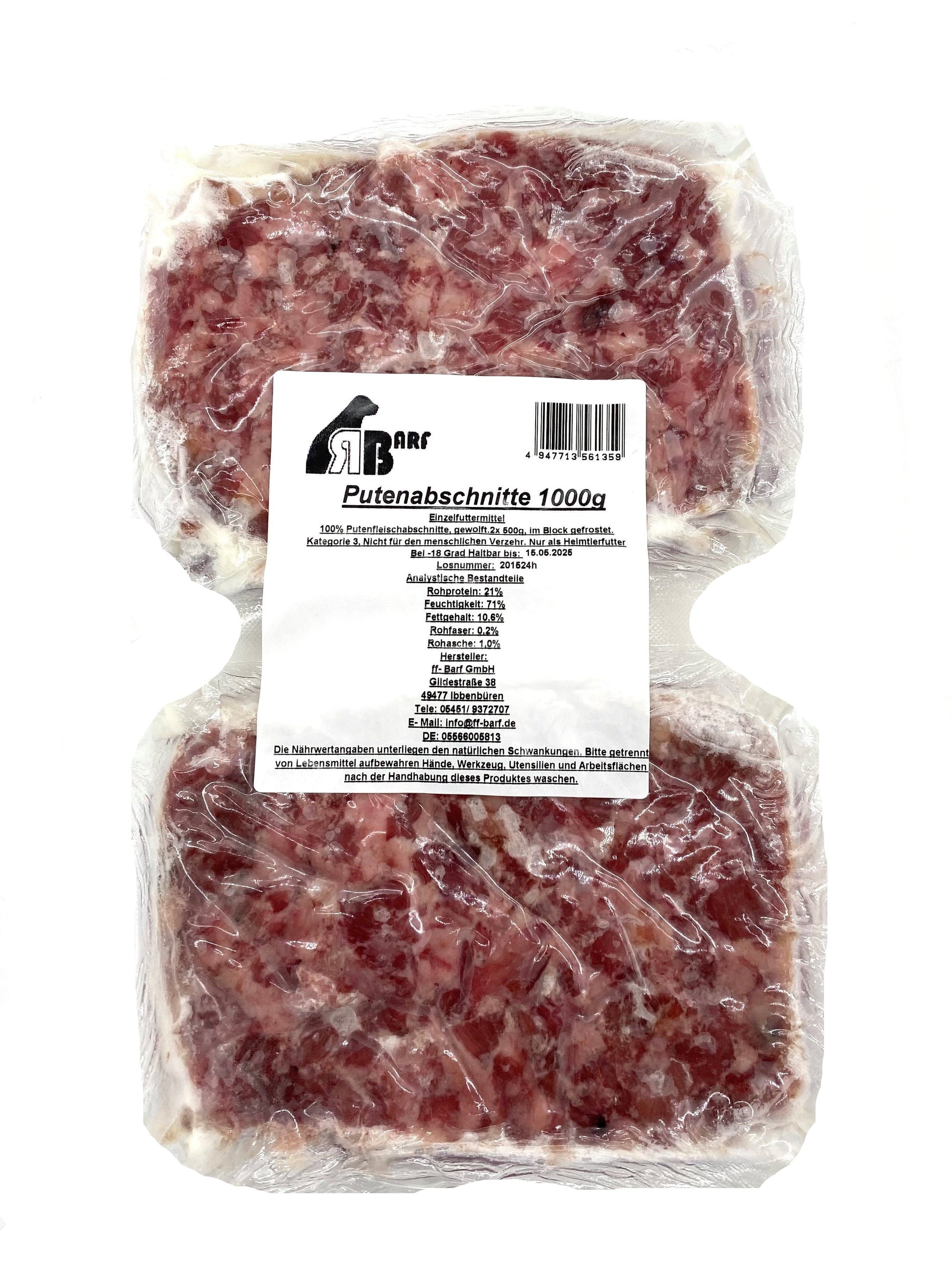 RB Putenfleisch-Abschnitte 2x500g